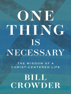 cover image of One Thing Is Necessary